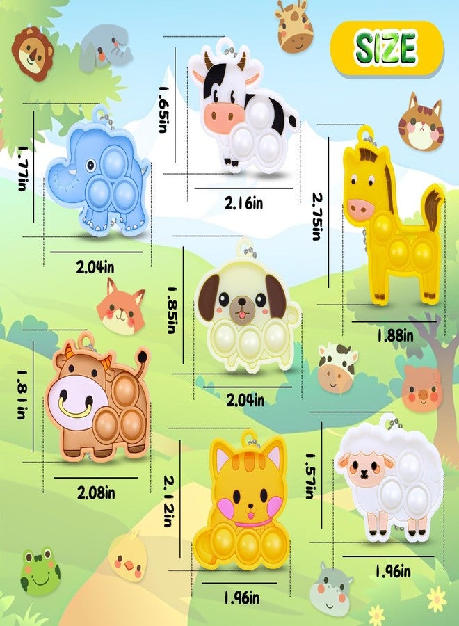BicMan 30pcs Party Favors for Kids Valentine's Day Gifts for Kids Sensory Fidgets Toys Mini Pop it Keychain Stocking Stuffers Kid Birthday Gift Treasure Box Toy Classroom Prizes Box Pinata Fillers - Image 3